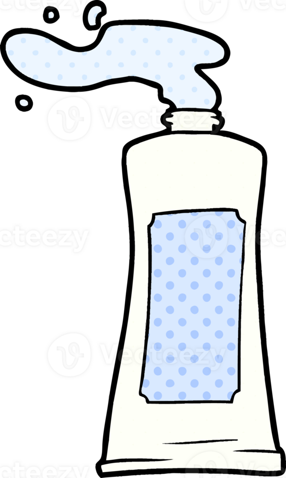 cartoon cream in tube png