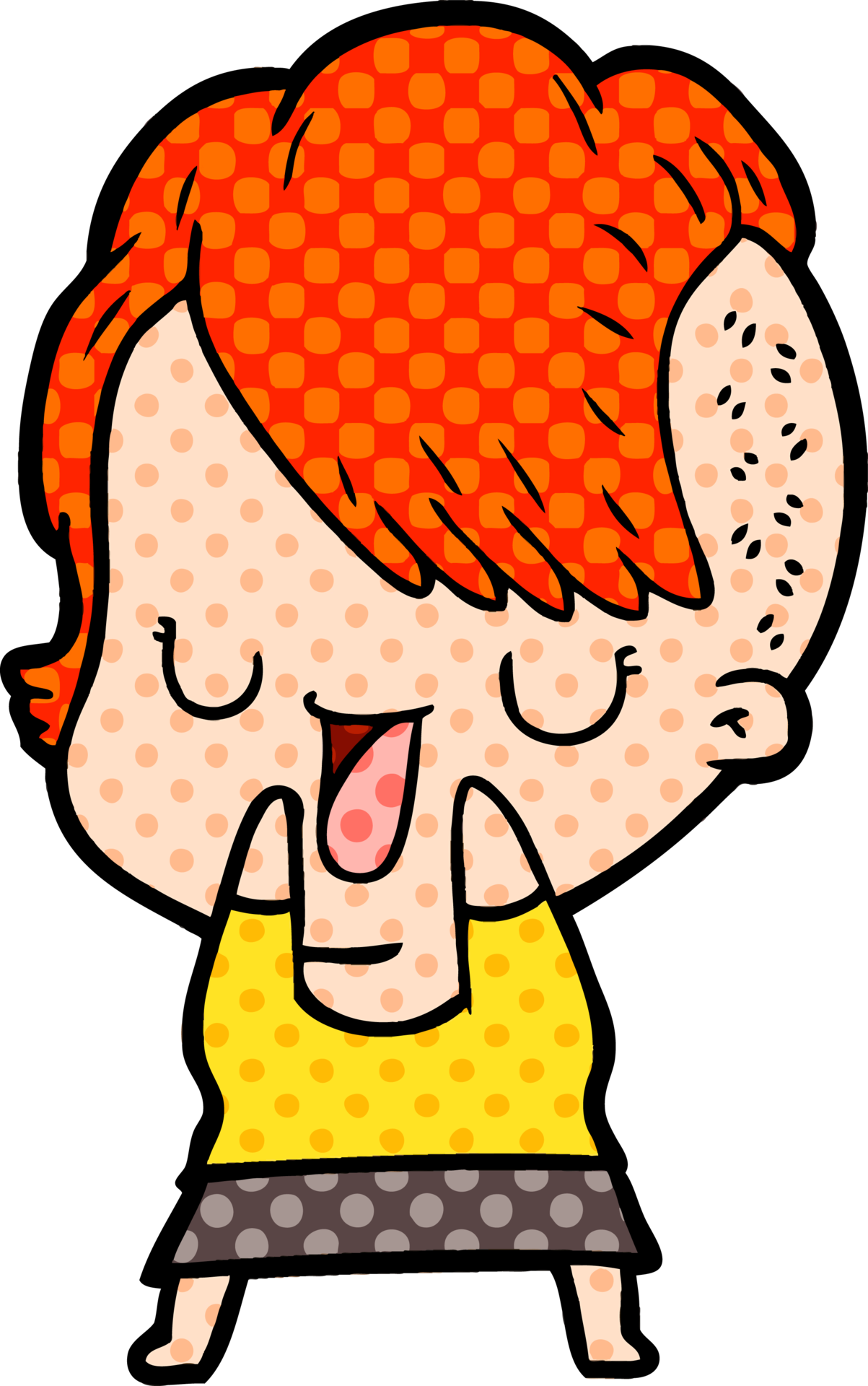 linda chica de dibujos animados con corte de pelo hipster 40074160 PNG