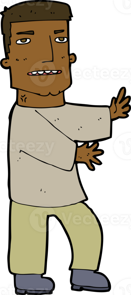 cartoon man gesturing png