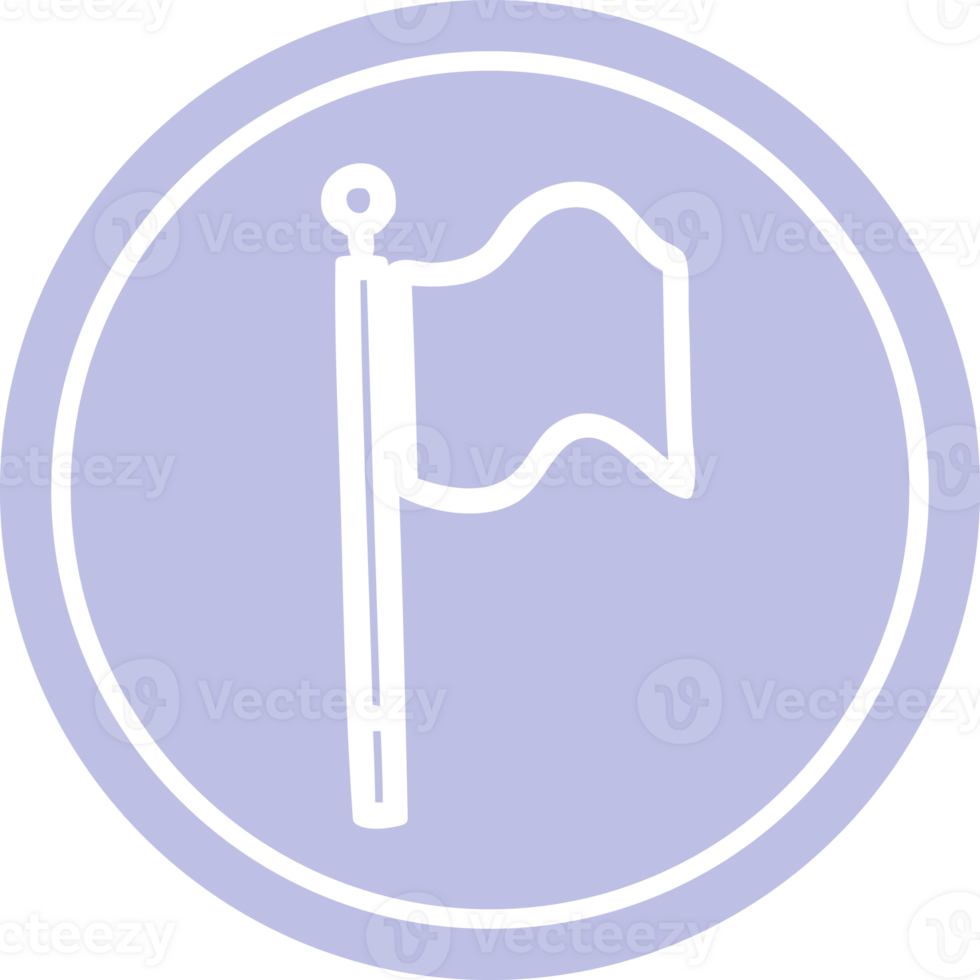 waving flag circular icon symbol png