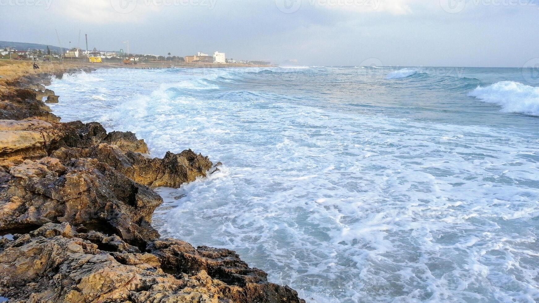 Aya Napa in winter time, Cyprus photo