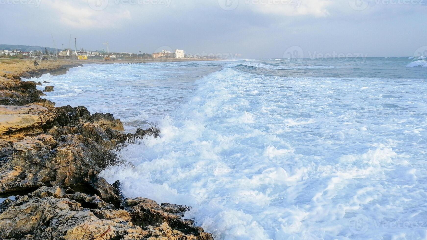 Aya Napa in winter time, Cyprus photo