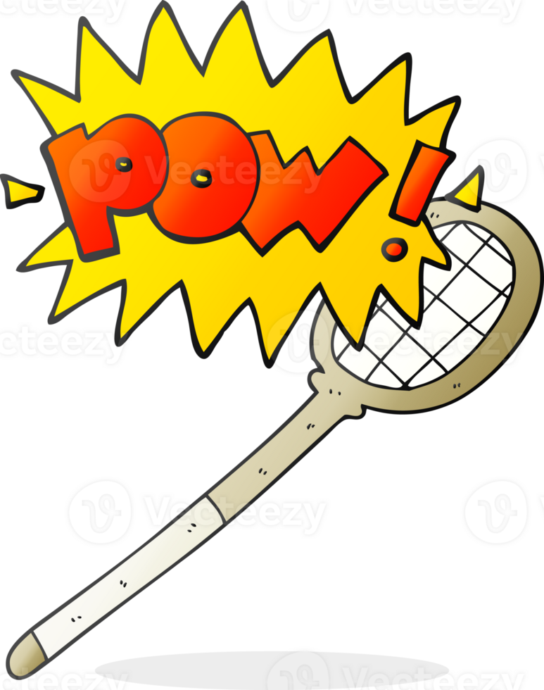 hand drawn cartoon tennis racket png