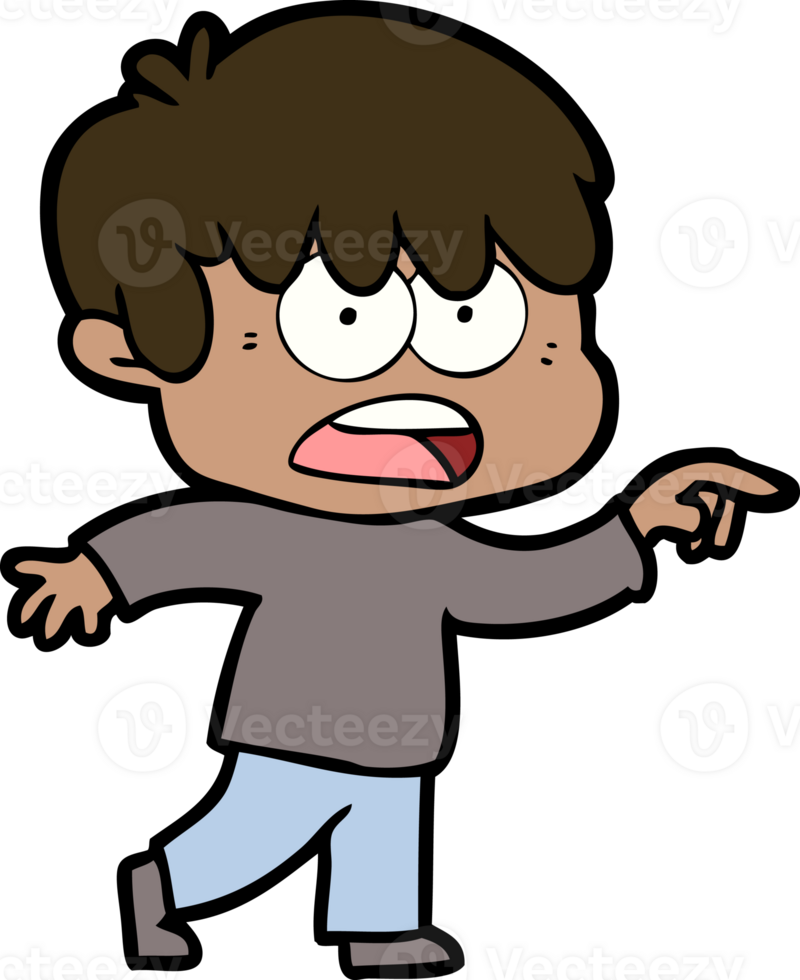 worried cartoon boy png