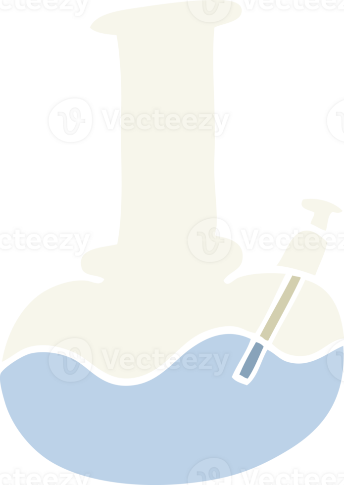 flat color illustration cartoon water pipe png
