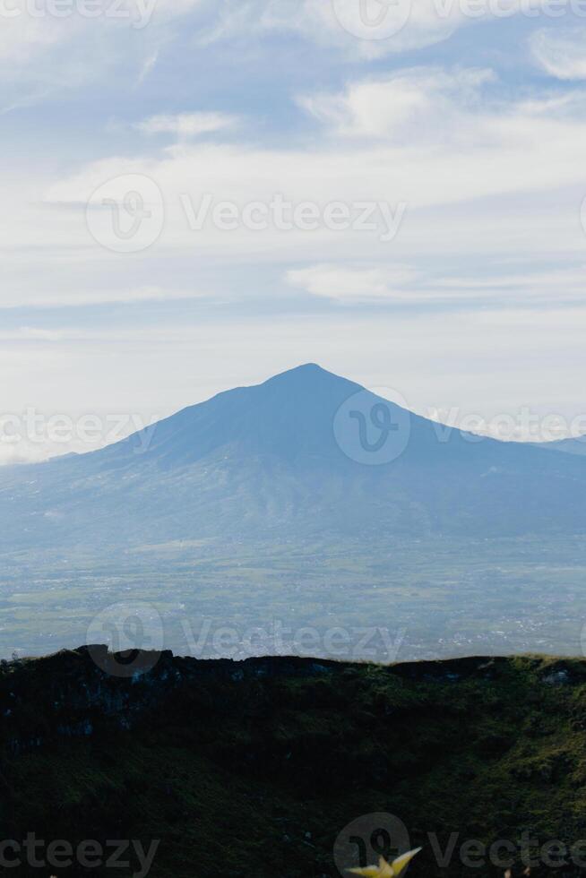 This is a photo of Mount Guntur which is located in Garut, West Java