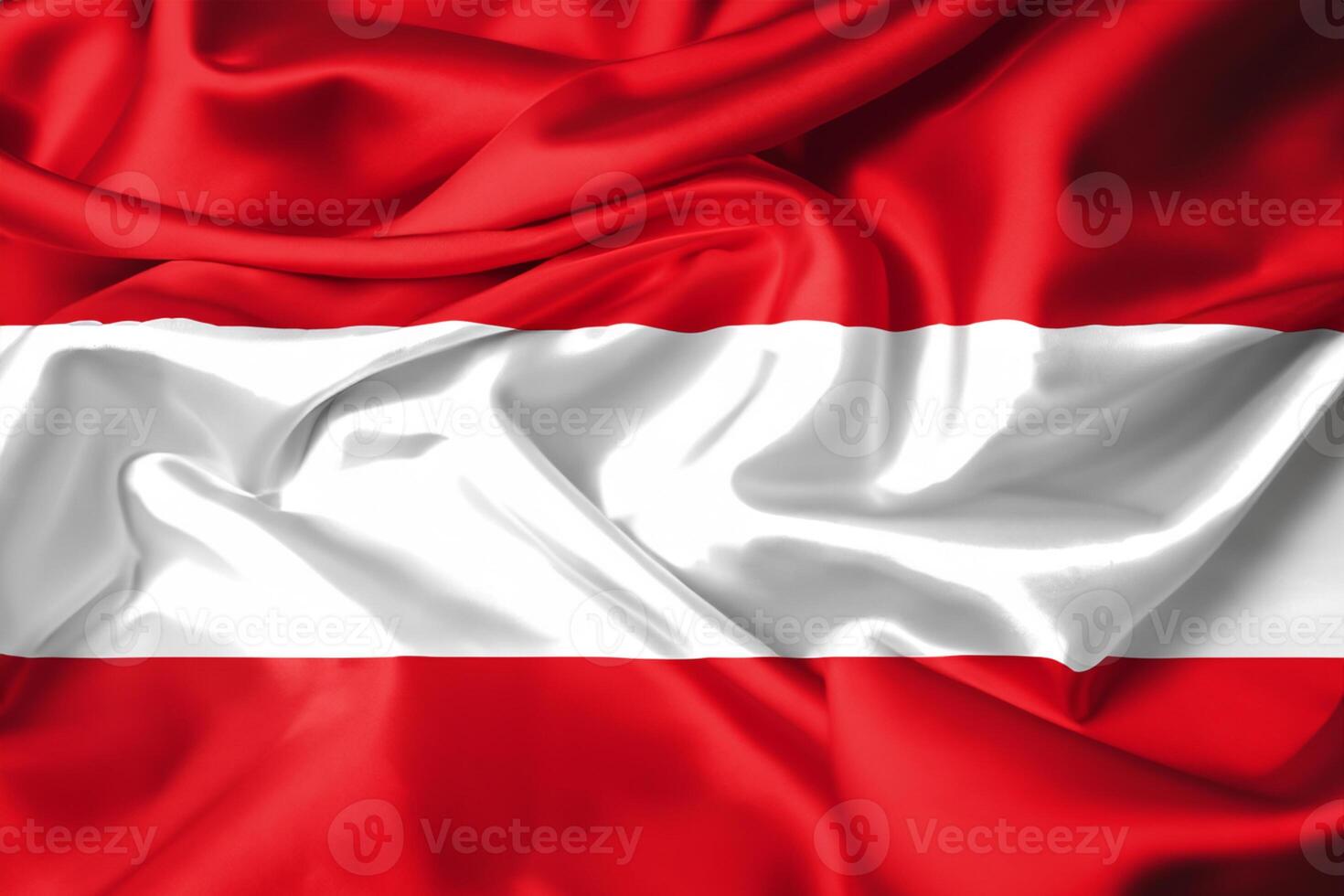 Admiring the Beauty of a Beautiful Red and White Flag, where Bold Colors Wave in Unity, Symbolizing National Pride and Sovereignty photo