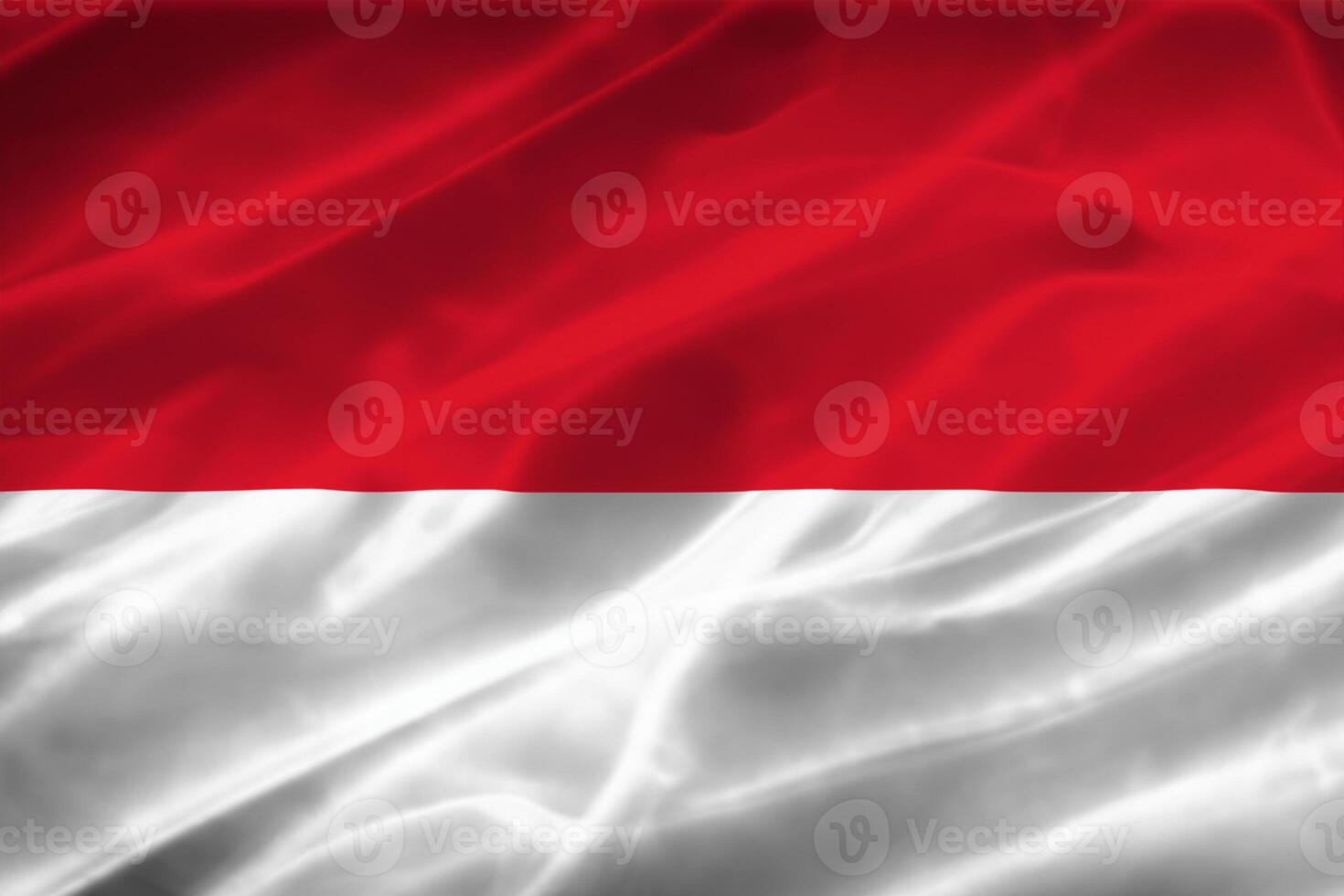 Admiring the Beauty of a Beautiful Red and White Flag, where Bold Colors Wave in Unity, Symbolizing National Pride and Sovereignty photo