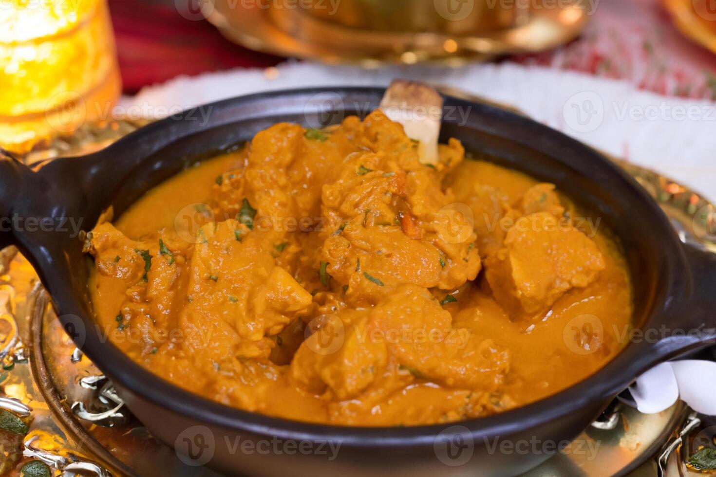 Savor the Exquisite Lamb or Beef Curry Rendang, Ready to Be Relished on Eid al-Adha, Capturing the Essence of Celebration in a Perfect Photo, Showcasing Culinary Mastery and Festive Indulgence photo