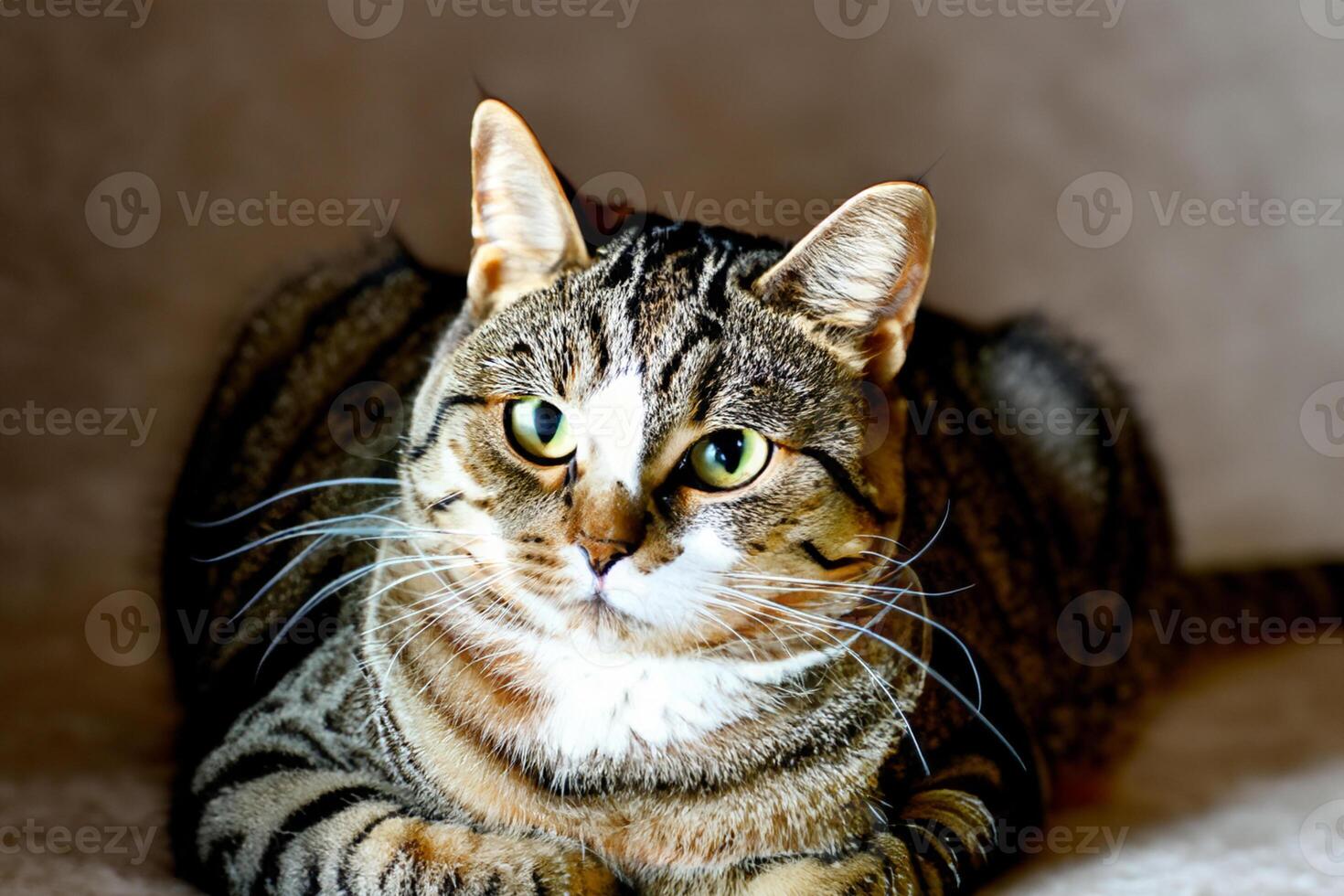 Exploring the Allure of a Beautiful Scottish Fold Cat, where Whiskered Elegance and Playful Charm Unite in a Mesmerizing Portrait of Cuddly Delight photo