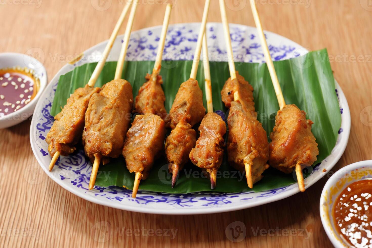 Indulge in the Beauty of Beautiful Satay, Where Skewers of Marinated Delight are Char-Grilled to Golden Perfection, Offering a Symphony of Flavor in Every Bite, a Culinary Artistry to Savor photo