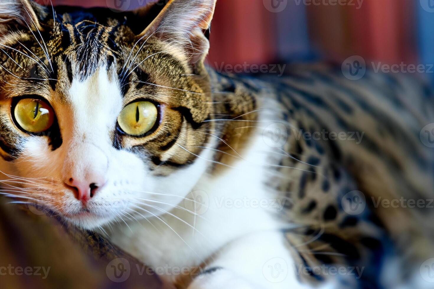 Exploring the Allure of a Beautiful Scottish Fold Cat, where Whiskered Elegance and Playful Charm Unite in a Mesmerizing Portrait of Cuddly Delight photo