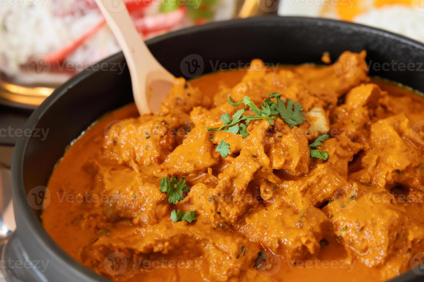 Savor the Exquisite Lamb or Beef Curry Rendang, Ready to Be Relished on Eid al-Adha, Capturing the Essence of Celebration in a Perfect Photo, Showcasing Culinary Mastery and Festive Indulgence photo