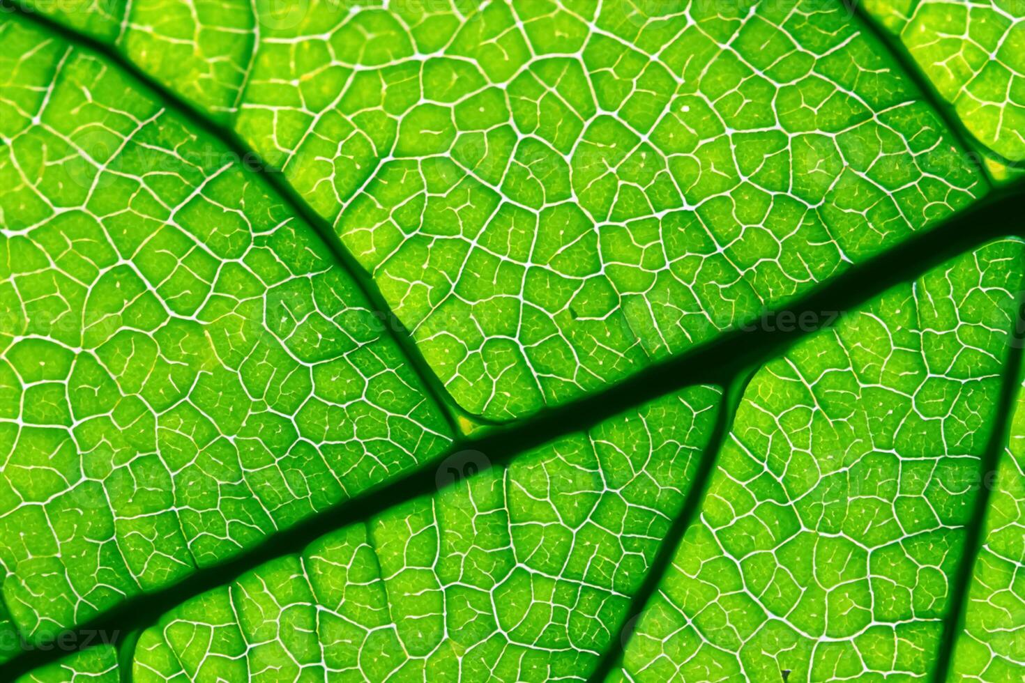 Unveiling Nature's Splendor in Every Delicate Vein, a Kaleidoscope of Beauty Adorns this Close-Up Elegance, where Greenery Becomes an Intricate Tapestry of Life photo