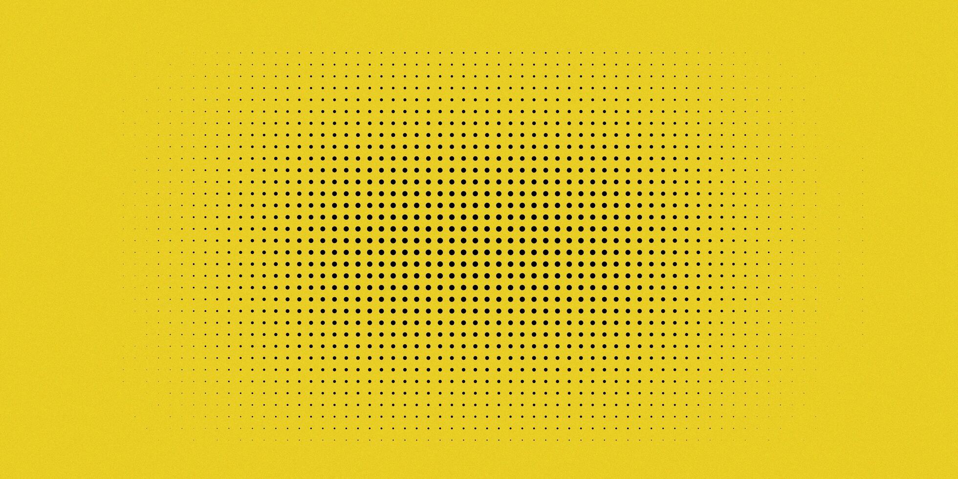 Yellow artistic halftone template, black dots aesthetic abstract background, wallpaper, simple, minimalist photo