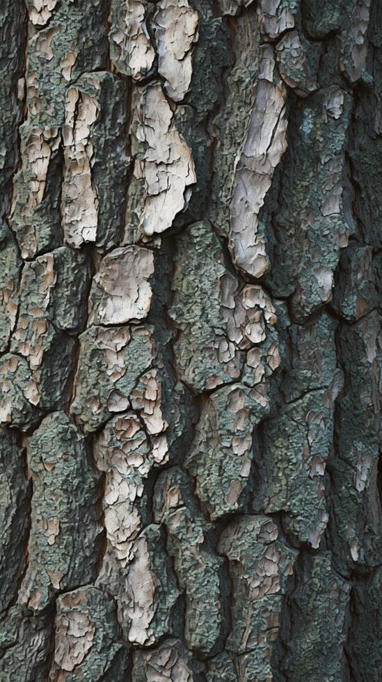 AI generated Bark texture from a tree trunk Ideal for wallpaper background Vertical Mobile Wallpaper photo