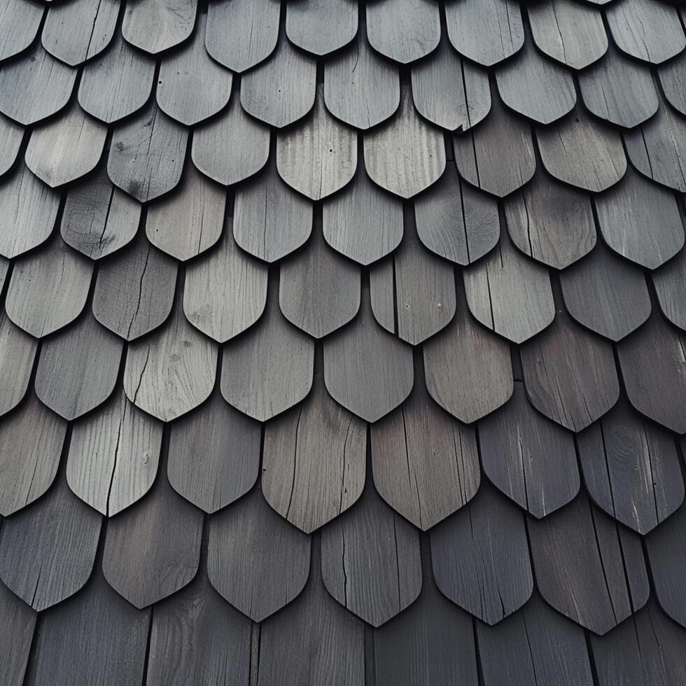 ai generado oscuro gris antecedentes textura exterior detalles de ironwood casa techo para social medios de comunicación enviar Talla foto