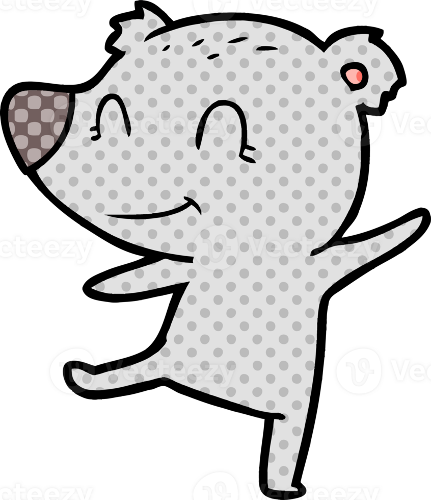 friendly bear dancing png