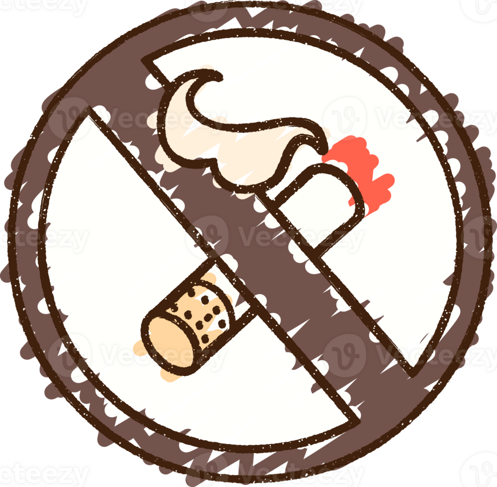 No Smoking Chalk Drawing png