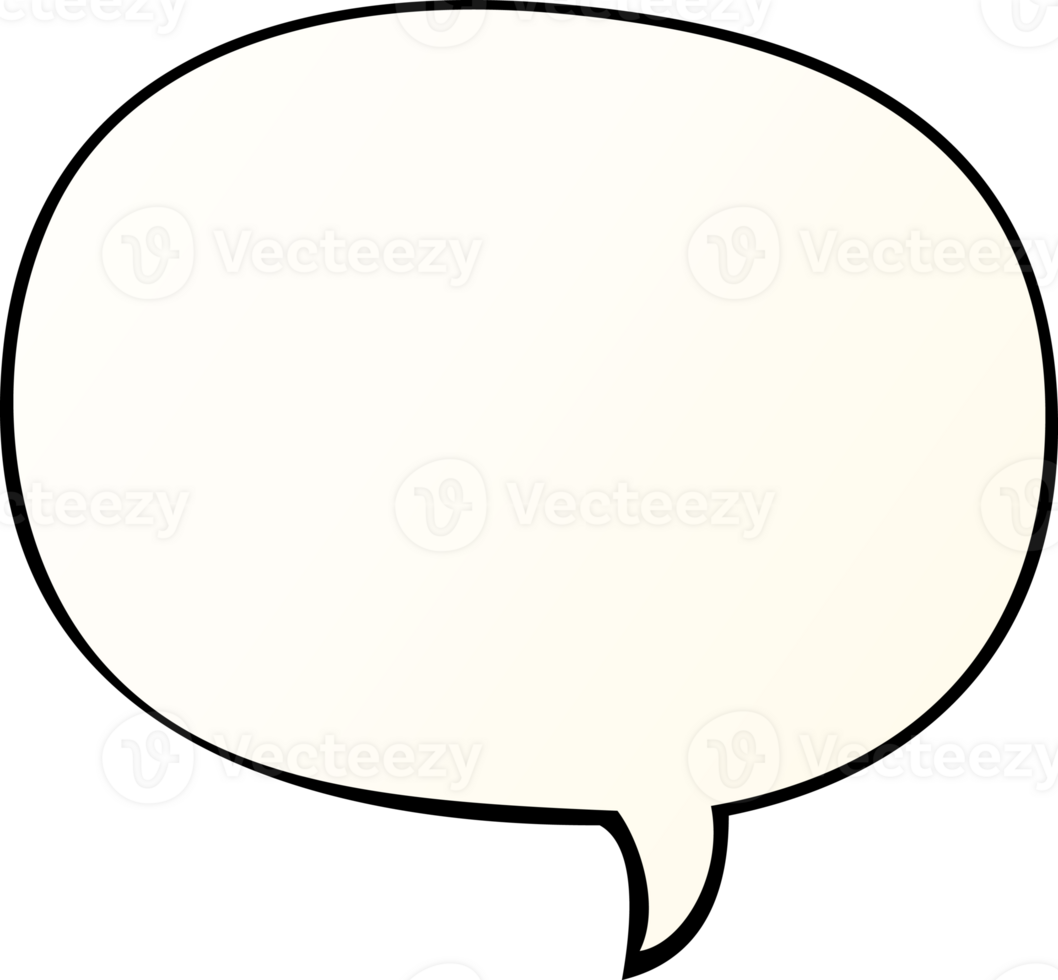 cartoon speech bubble in smooth gradient style with speech bubble in smooth gradient style png