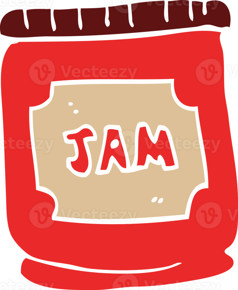 cartoon doodle jam pot png