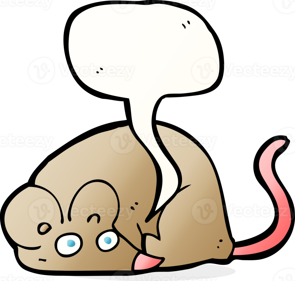 cartoon mouse with speech bubble png