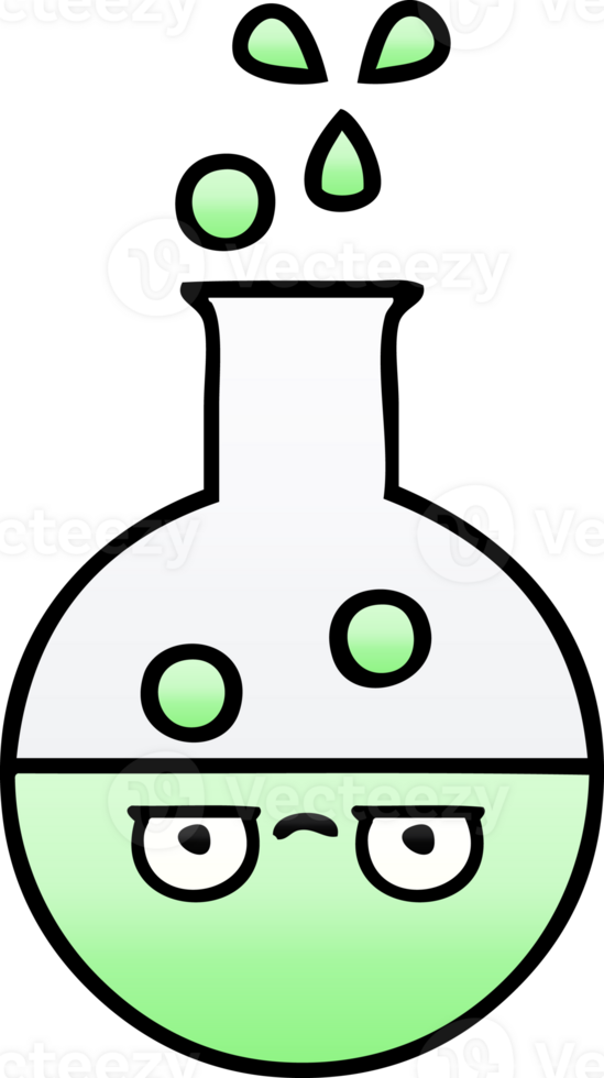 gradient shaded cartoon of a test tube png