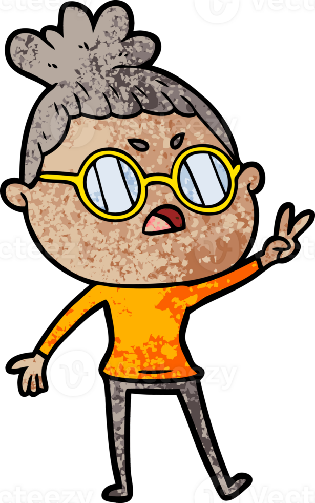cartoon annoyed woman png