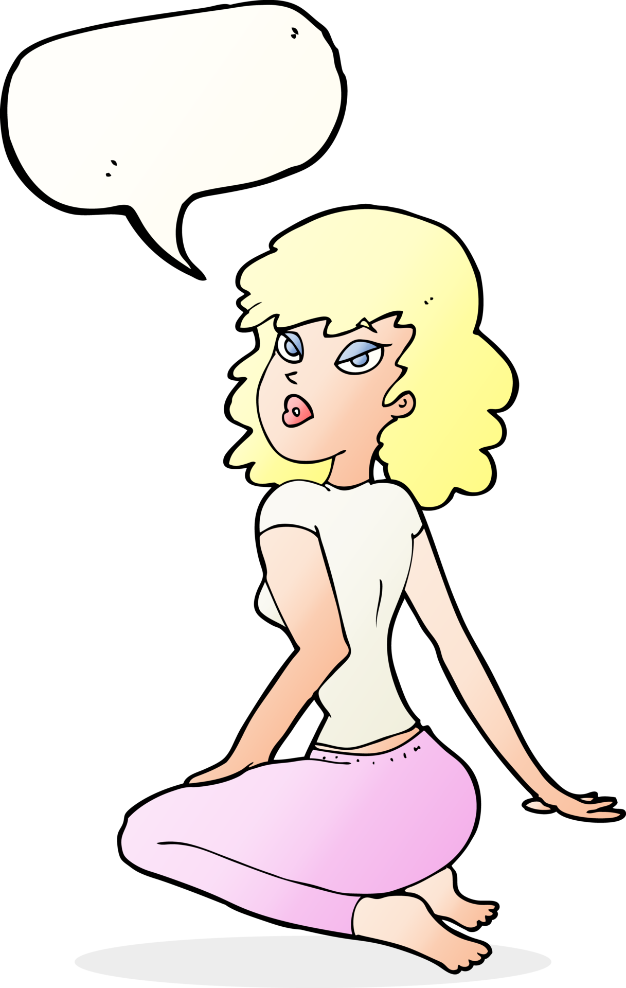 Cartoon Pretty Woman With Speech Bubble 40080881 Png Cartoon Pretty Woman With Speech Bubble 40080881 Png