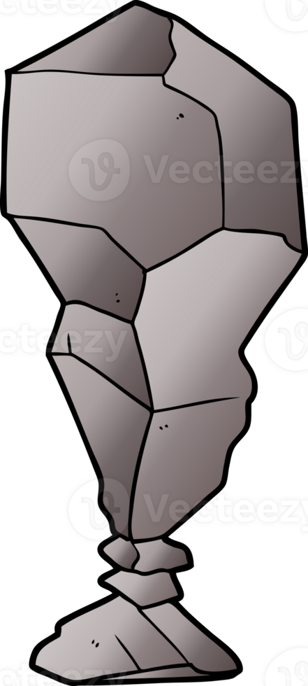 cartoon balancing rock png