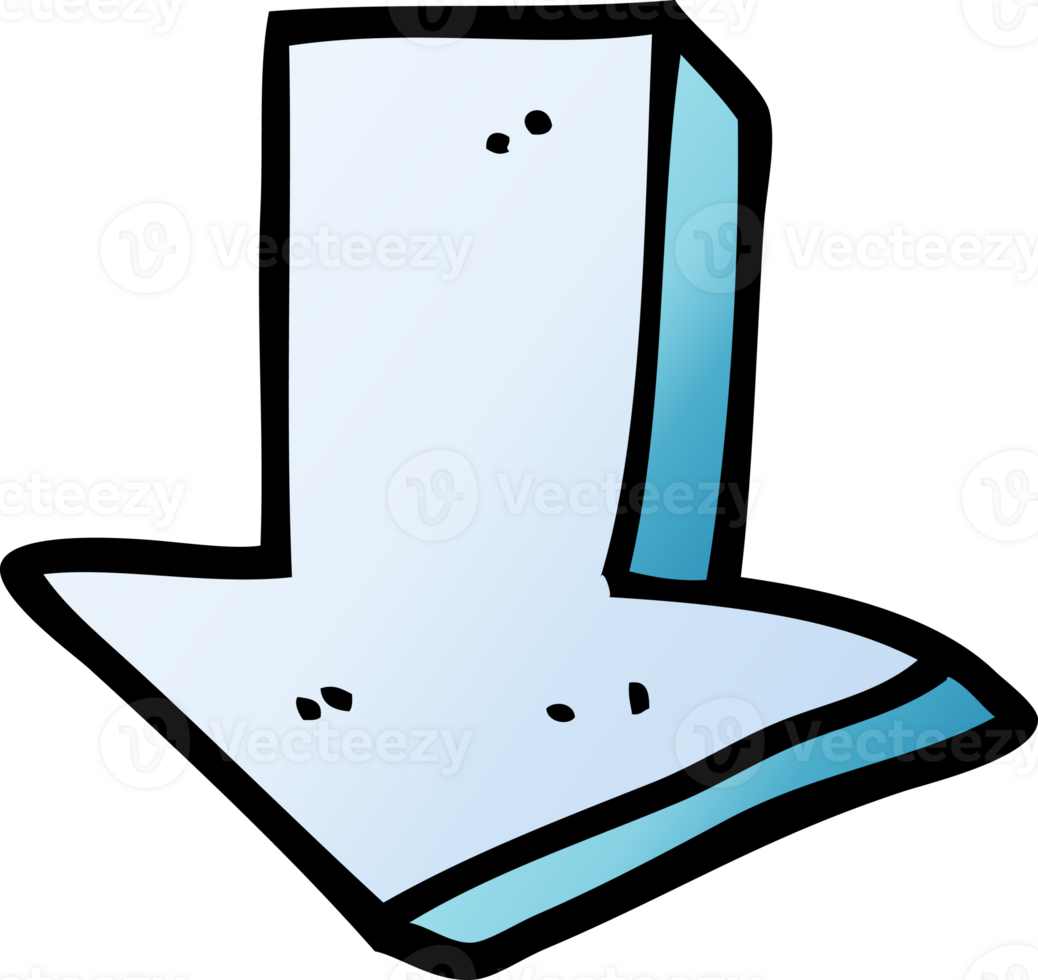 cartoon doodle arrow pointing direction png