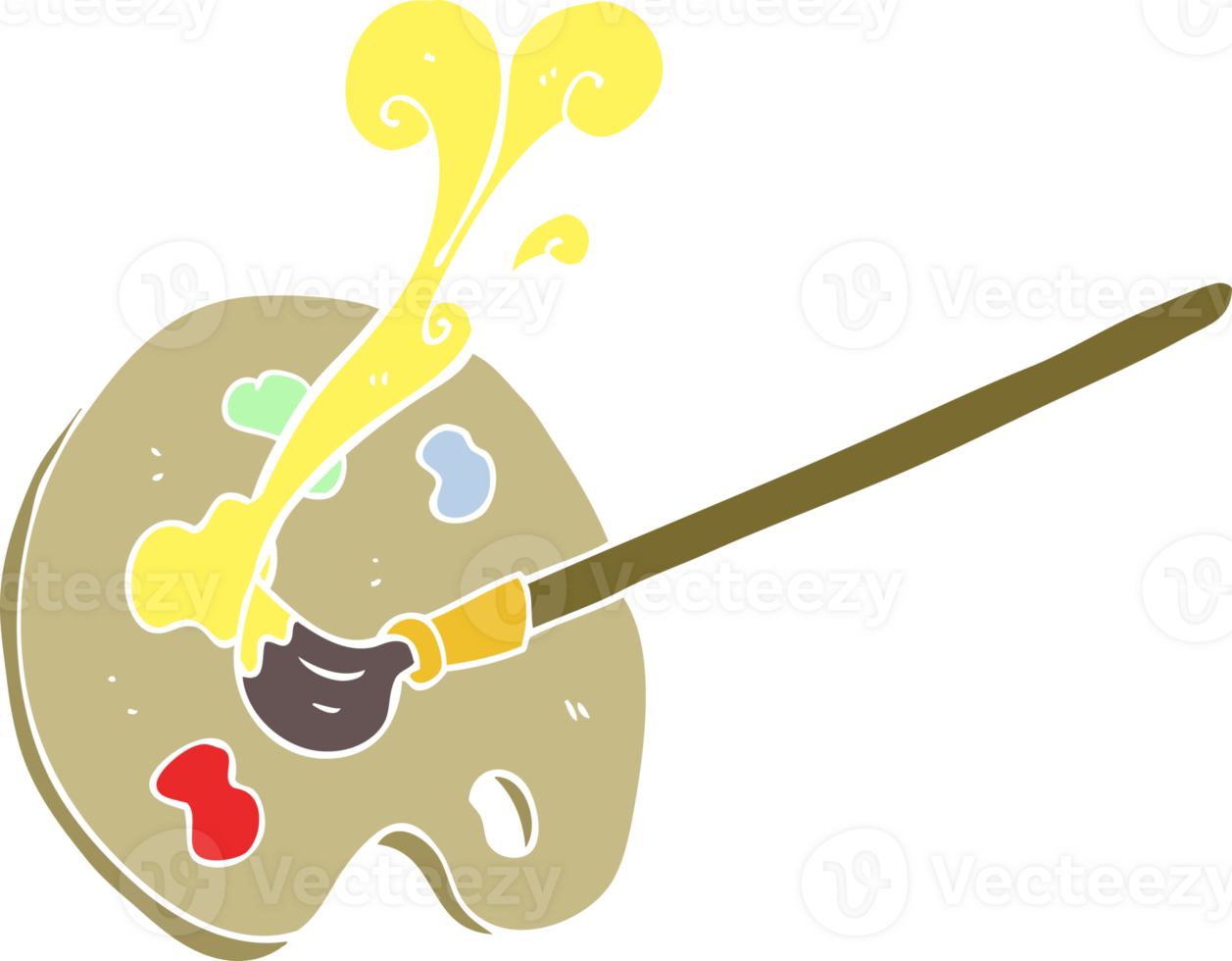 plano cor ilustração do artista paleta png