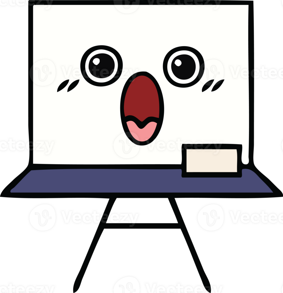 cute cartoon of a white board png