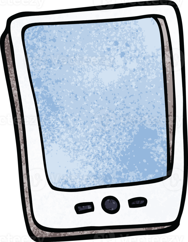 cartoon doodle touch screen mobile png