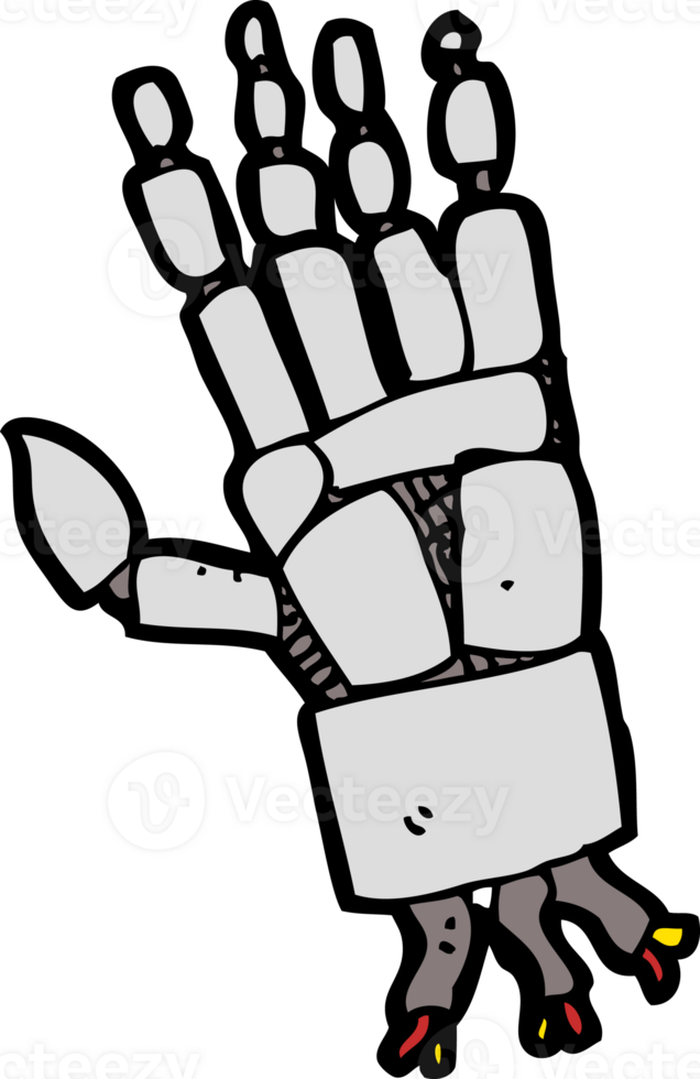 cartoon robot hand png