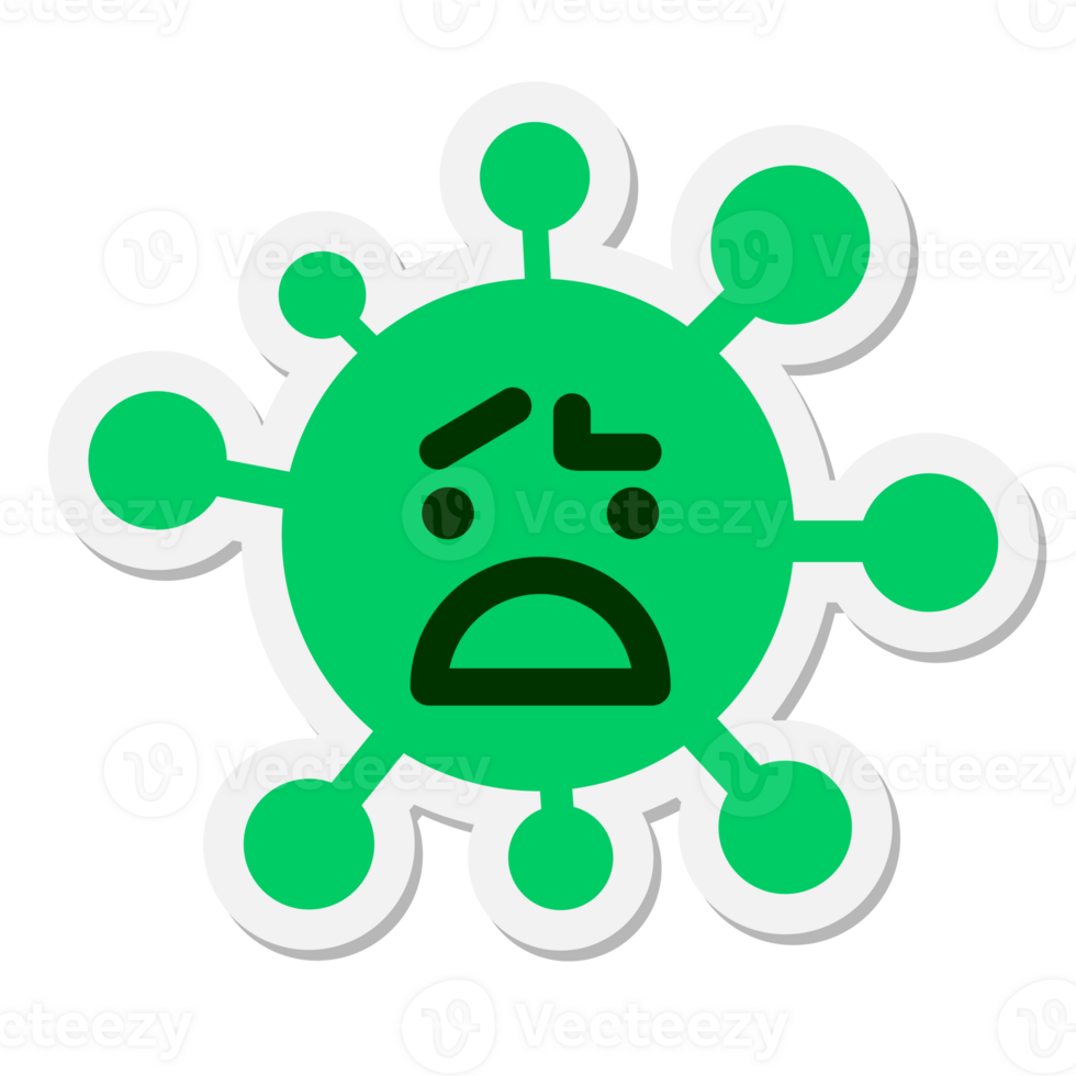 confused virus sticker png
