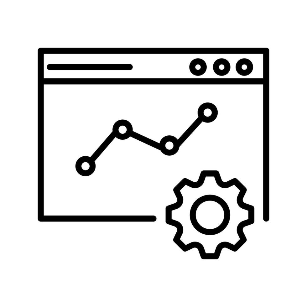 icono de vector de optimización web