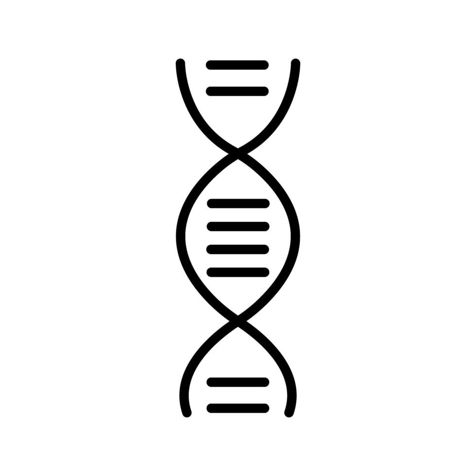 icono de vector de estructura de adn