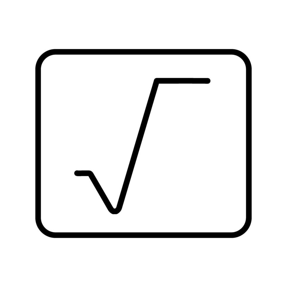 Square Root Vector Icon