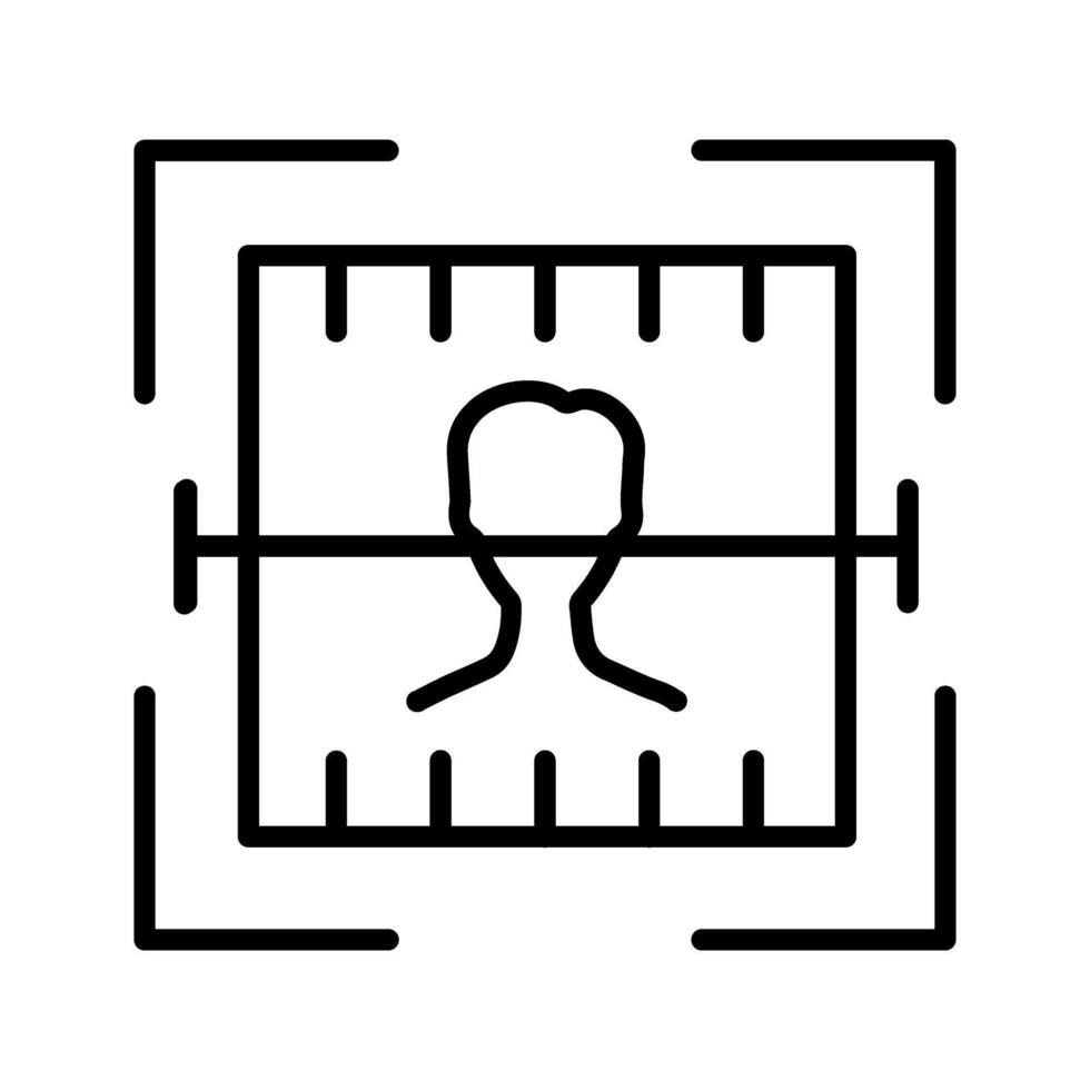 Face Scan Vector Icon