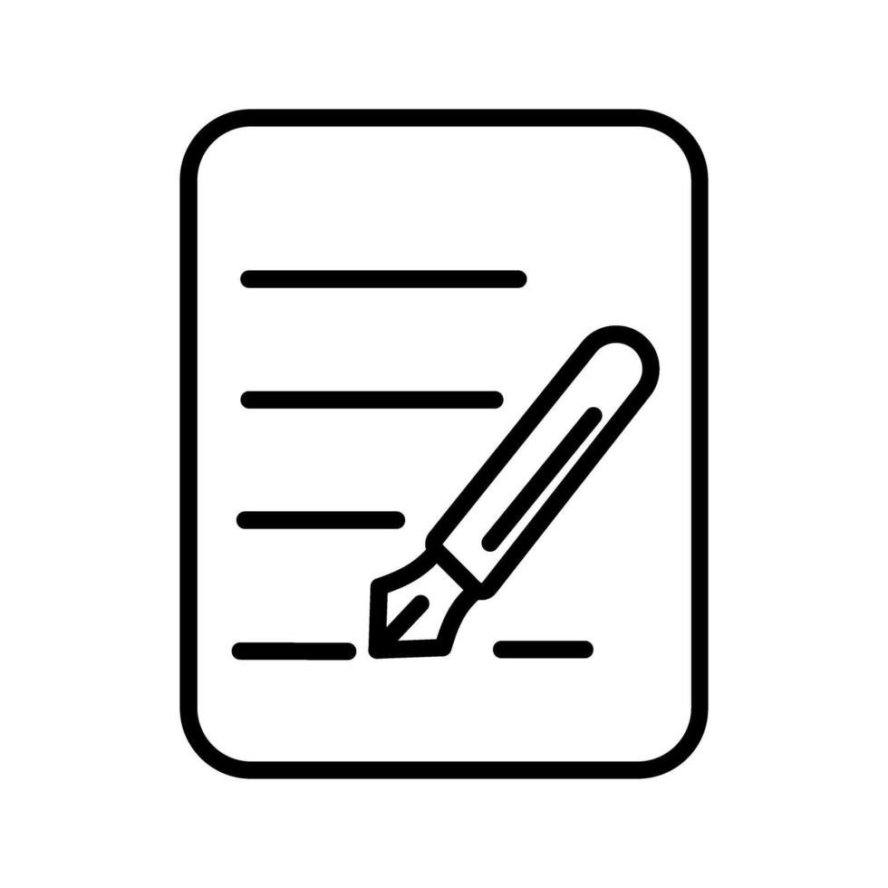 Fountain Pen Vector Icon