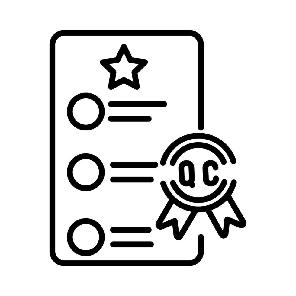 Quality Control Vector Icon