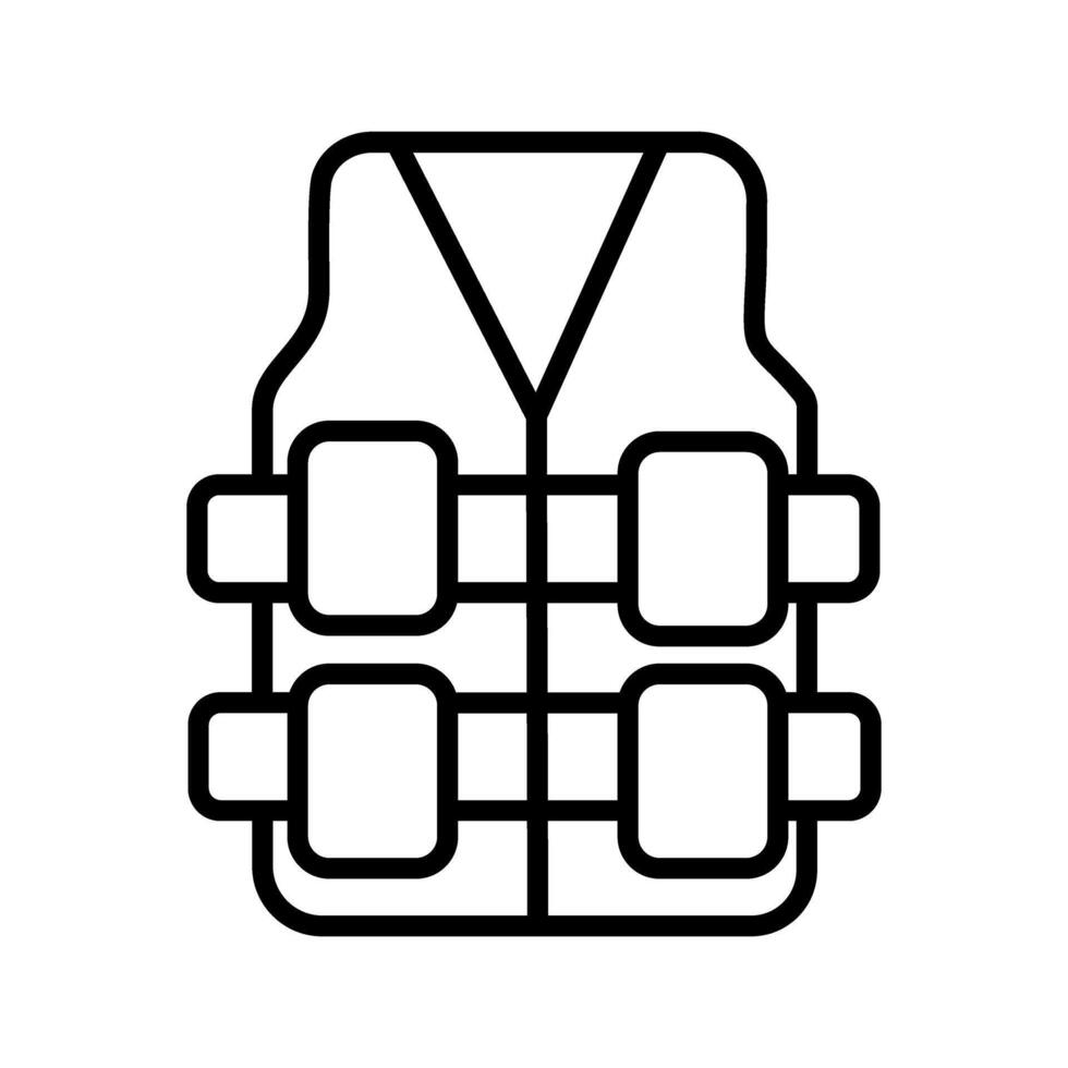 Bullet Proof Vest Vector Icon