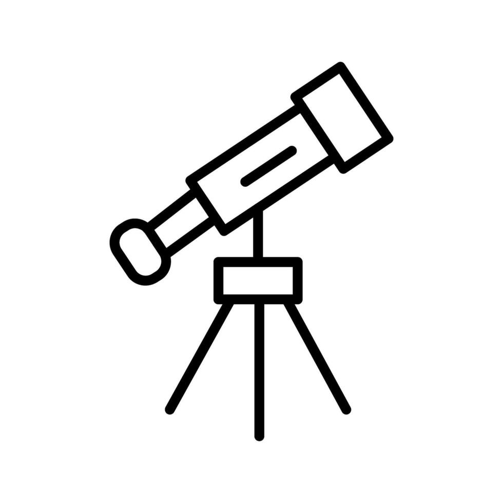 icono de vector de telescopio