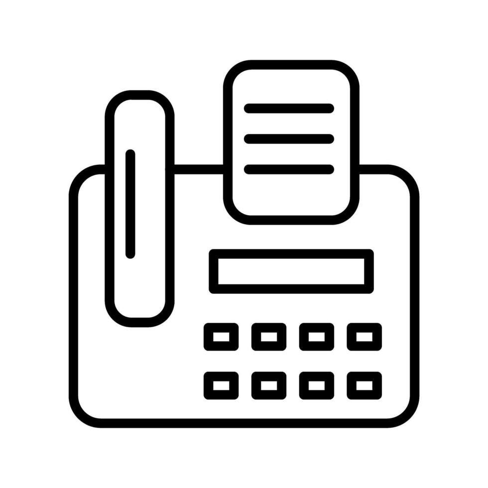 Fax Machine Vector Icon