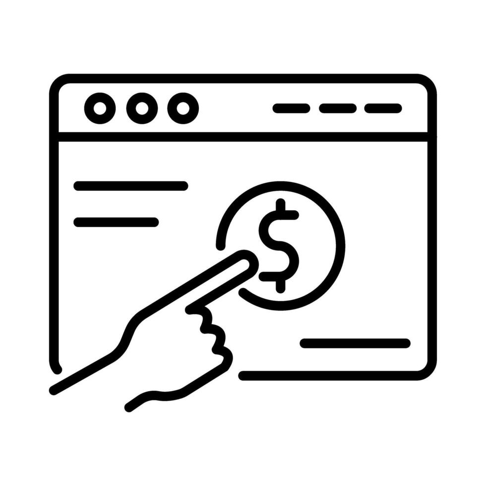 Pay Per Click Vector Icon