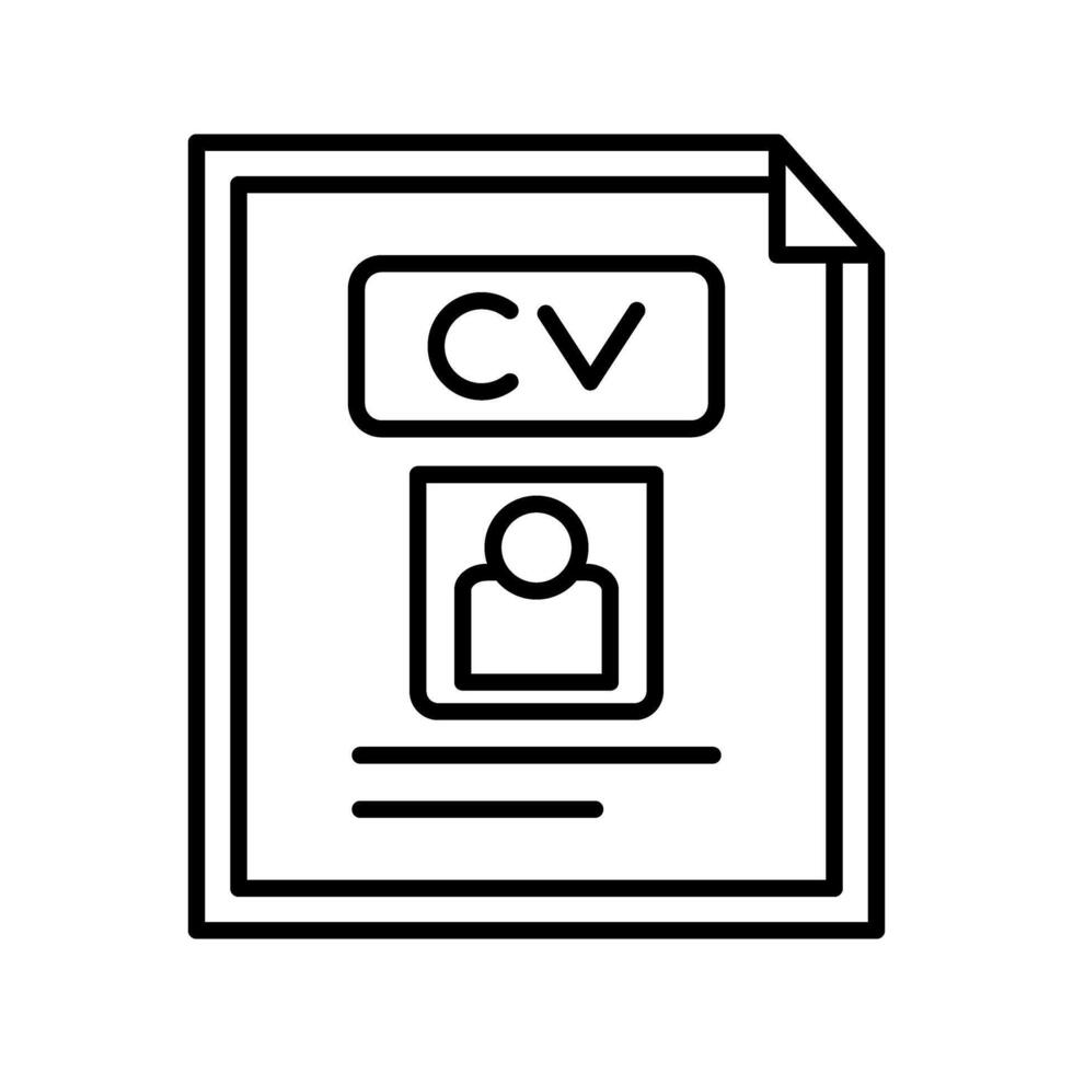 CV Vector Icon