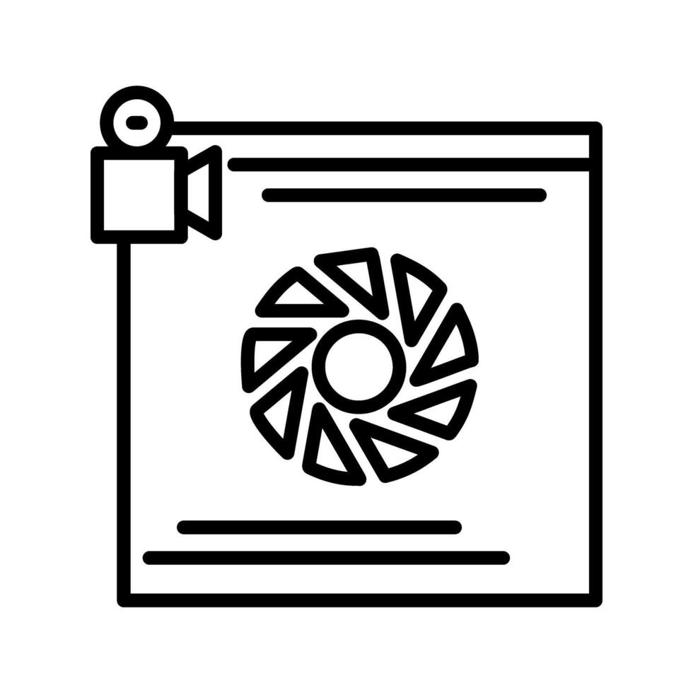 Camera Lens Vector Icon