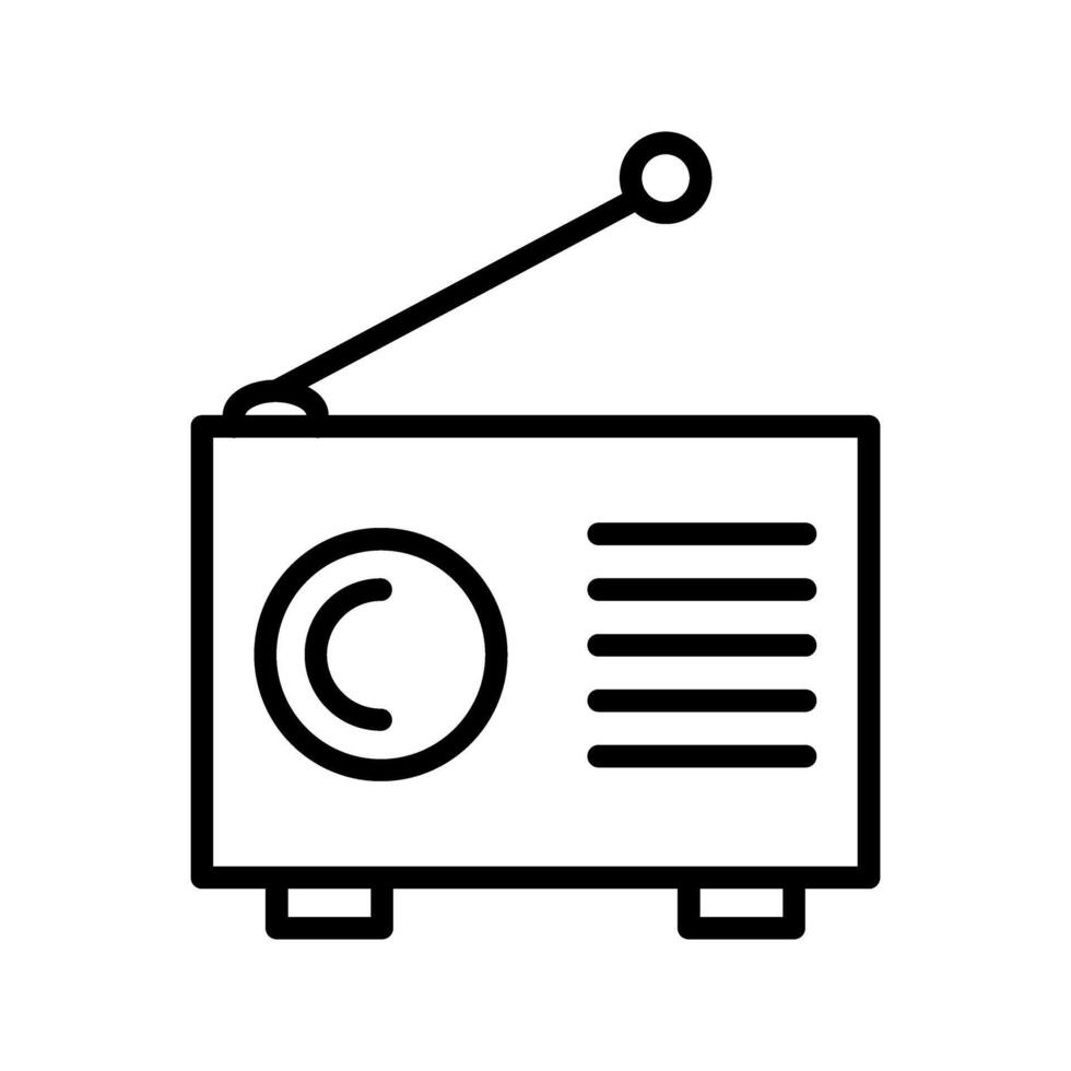 Old Radio Vector Icon