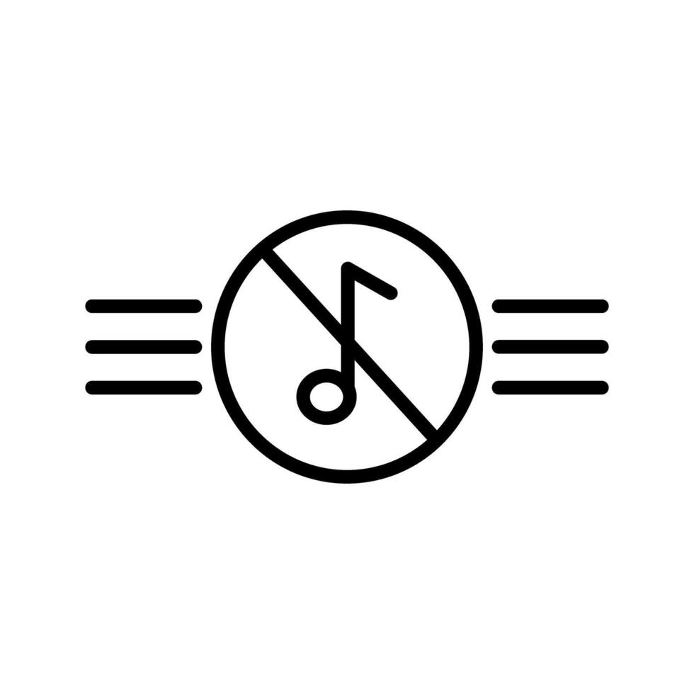 Music Disabled Vector Icon